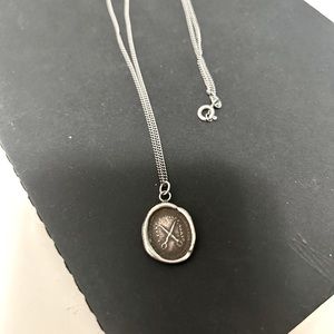 Pyrrha ‘We Part to Meet Again’ Silver Necklace